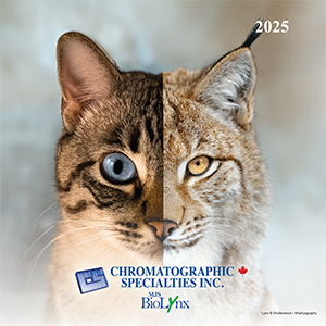 Chromatographic Specialties Inc. / MJS BioLynx - 2025 Calendar Cover